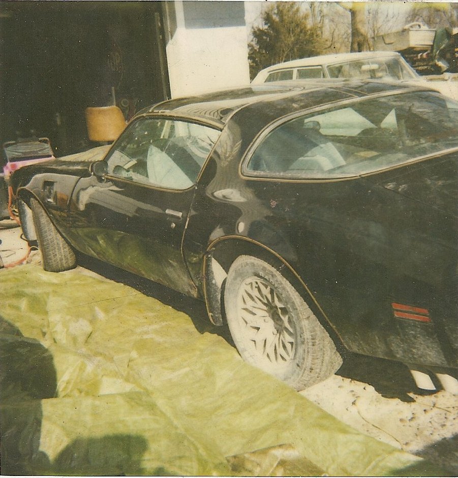 Black 1978 Pontiac Trans Am, 3q-front view