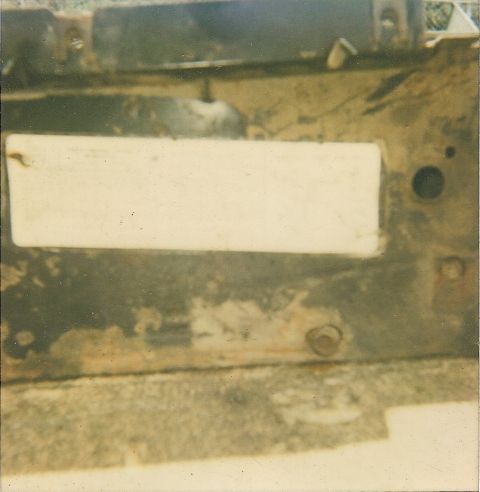 1978 Pontiac Trans Am - This image shows a section of what appears to be a vehicle's frame or chassis, showing signs of rust and wear.