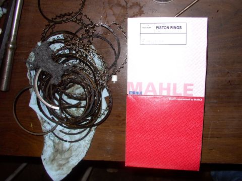 1983 Chrysler Fifth Avenue - Not one of the old rings were busted, but some weren't staggered properly. Mahle is a name I know and respect for piston rings, and at 24 b…