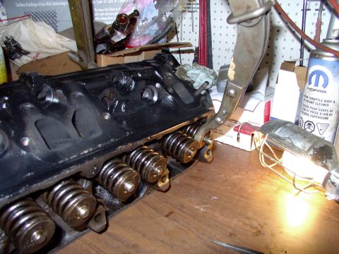 1983 Chrysler Fifth Avenue - Last valve going in. Got my buddy's compressor back to him inside two hours, as he's a mechanic and I know how it feels to have loaned out…