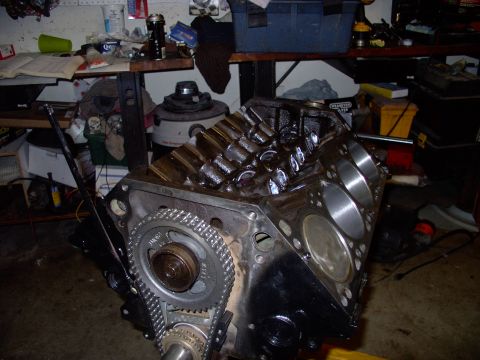 1983 Chrysler Fifth Avenue - S.A. Double roller timing chain set installed over top the MP tensioner, which goes on EVERY smallblock I build. The Canadian stealership b…