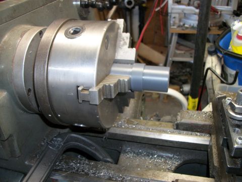 1996 Ford Bronco - Machining a part on a metal lathe.