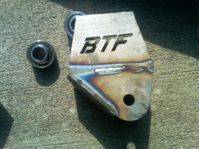 BTF suspension bracket and two bearings on concrete