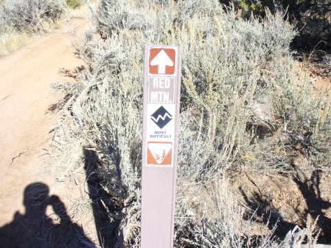 1979 Ford Bronco - A trail marker sign indicates a difficult path through arid terrain.