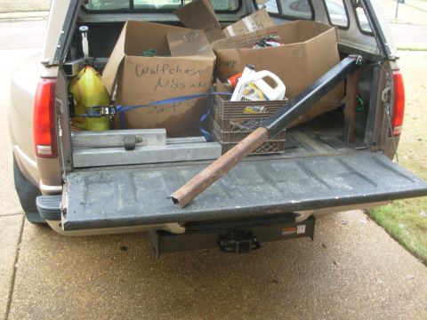 1997 Chevrolet Silverado 3500 - I haven't been able to find a bed crane that stows out-of-the-way, so I'm building one.