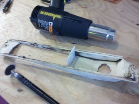 1978 Ford Bronco - Bent the flange so I could use it to seal up the blinker compartment.