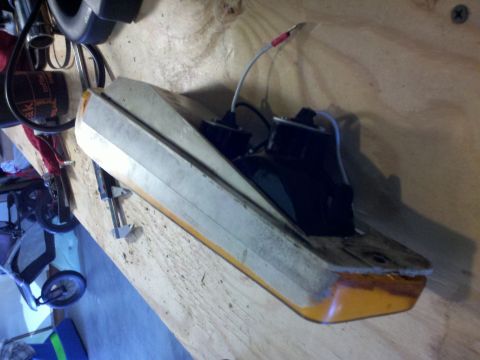 1978 Ford Bronco - This is a disassembled fog light assembly, likely for a vehicle modification project.