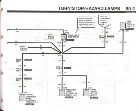 1996 Ford Bronco - Turn/Stop/Hazard Lamps - 2