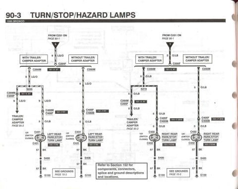 1996 Ford Bronco - Turn/Stop/Hazard Lamps - 3
