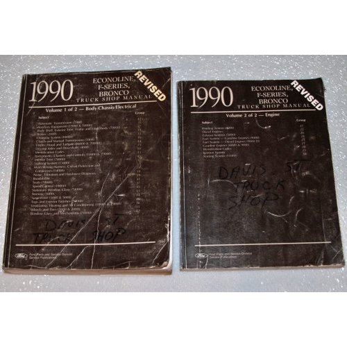 1990 Ford F-Series, Bronco, Econoline Factory Manual