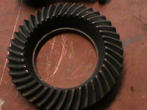 1995 Ford Bronco - Close-up of a ring gear, a crucial component in a vehicle's differential system.