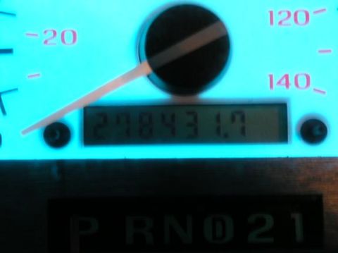 1996 Ford Bronco - The vehicle's odometer shows over 278,000 miles, and the gear selector is visible.