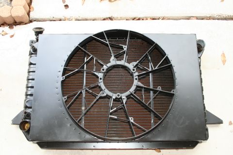 1996 Ford Bronco - Radiator and fan shroud assembly, likely for an older vehicle.