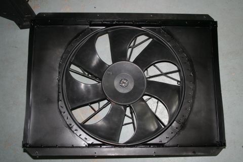 1996 Ford Bronco - This is a radiator fan shroud, a component of a vehicle's cooling system.