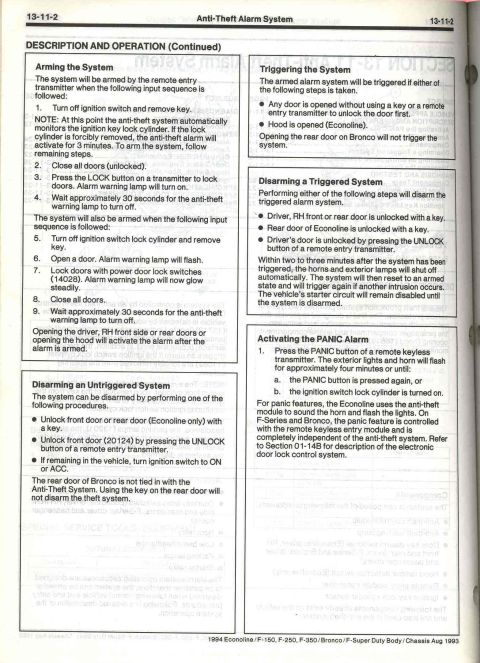 1996 Ford Bronco - 94 Bronco Anti-Theft - 2