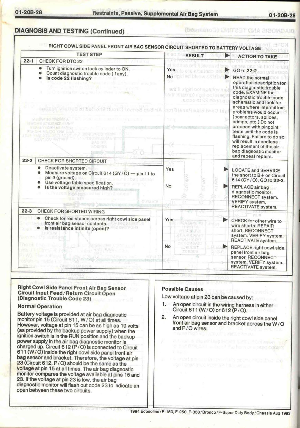 Air Bag Code 22 - 3 | SuperMotors.net
