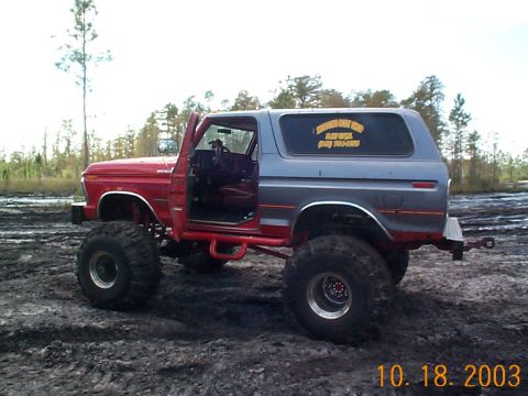 1992 Ford Bronco - Big block, bottle fed '78 or '79, this was a sled truck. Really, really nasty.