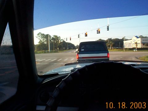1992 Ford Bronco - Following Alan (Gearhead) On our way to Holopaw, gassed up and ready to go rolling out of Sanford.