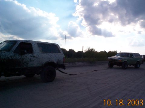 1992 Ford Bronco - Towing Shane back to town.