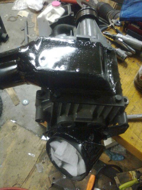 1984 Ford Bronco - Differential housing painted black, ready for installation or storage.