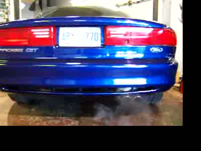 1993 Ford Probe - My original muffler, a Vibrant Power 1, with Jeff Jeske's test pipe & a WAI (warm air filter)