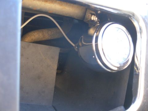 1997 Chevrolet Silverado 3500 - I drilled the hole in the back top lip of the bumper, below the filler panel, so it's totally invisible, even if the light gets removed.