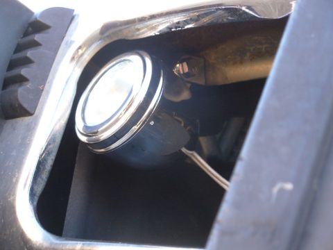 1997 Chevrolet Silverado 3500 - I drilled the hole in the back top lip of the bumper, below the filler panel, so it's totally invisible, even if the light gets removed.
