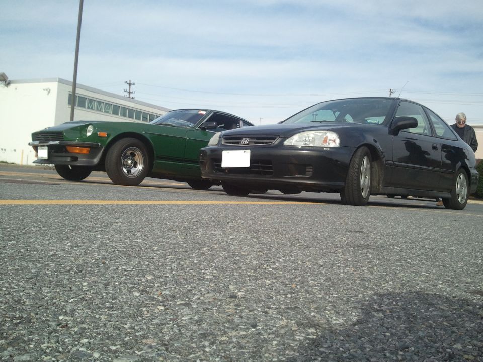 My dad's 240 and my ej8.