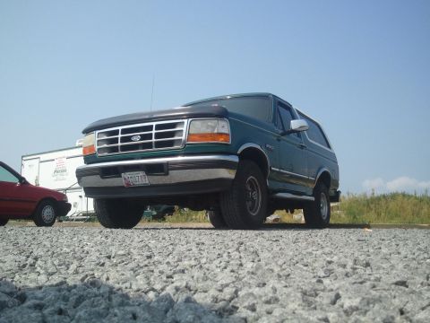 1996 Ford Bronco - This 1996 Ford Bronco is shown from a low angle on a sunny day.