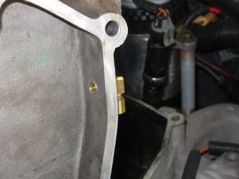 1997 Chevrolet Silverado 3500 - To add a mechanical boost gauge, I drilled & tapped the intake plenum for a compression elbow (NAPA 69x2 ~$3).