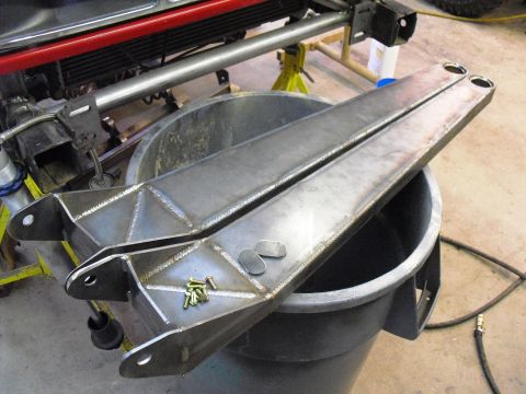 1986 Ford Bronco - Custom fabricated steel suspension components are shown, not a complete vehicle.