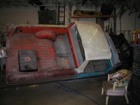 1960 Ford Ranchero - on rotisserie