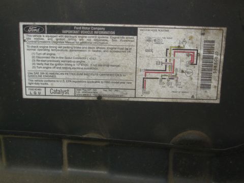 1983 Ford Bronco - '95 Bronco black XLT 5.8L E4OD EEC-IV MAP Opal interior