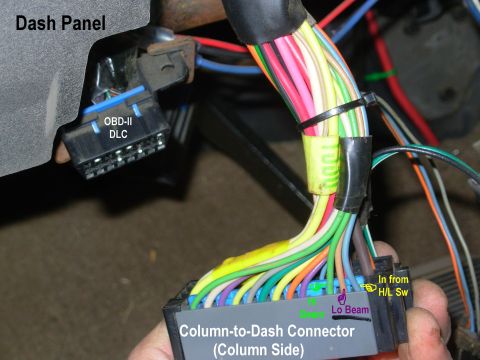 1997 Chevrolet Silverado 3500 - The wires on the column side of the connector don't match the diagram, OR the dash side. But I'm not splicing into these anyway. [url=http:…