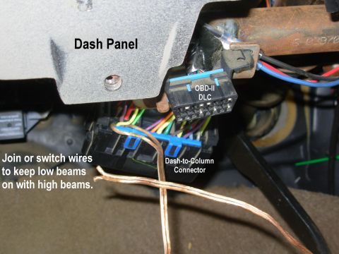 1997 Chevrolet Silverado 3500 - The blue terminal lock had to be cut away for the new wires, but it works. The wire was long enough for me to stand in front of the truck &…