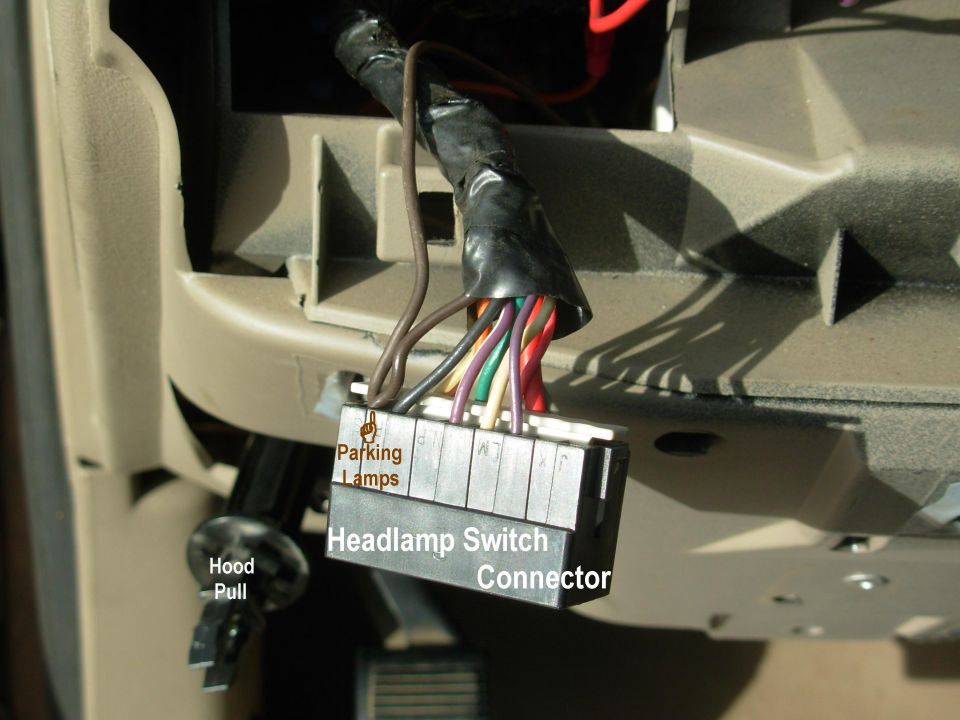 I also spliced onto the Park Lamp circuit for the front bumper lights.