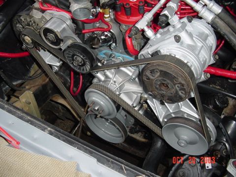 1989 Ford Bronco - Non-smog pump belt routing