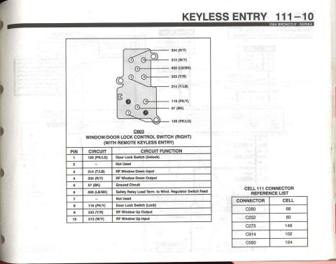 1996 Ford Bronco - Keyless Entry -10