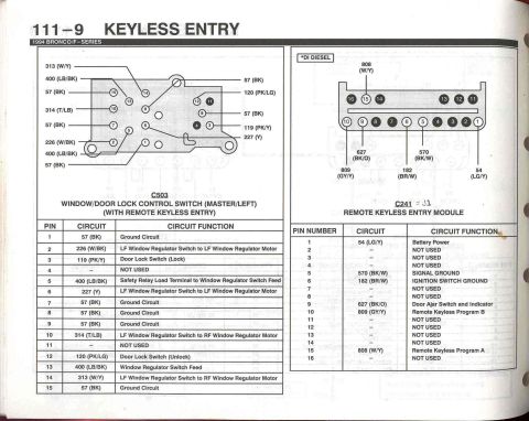 1996 Ford Bronco - Keyless Entry - 9