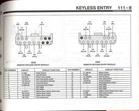 1996 Ford Bronco - Keyless Entry - 8