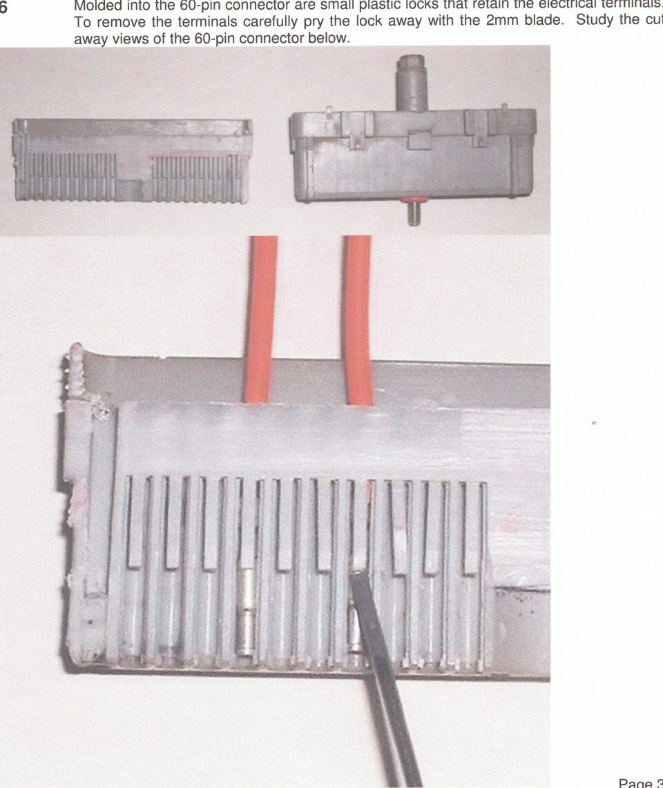 Electrical connector with red wires and tool