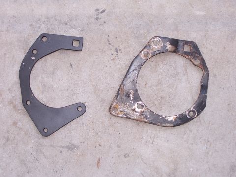 1979 Ford Ranchero - These are the two different A6 A/C compressor brackets used on Ford/Lincoln/Mercury full/mid size cars of the 70's. I seen a different brac…