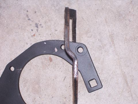 1979 Ford Ranchero - This shows how far the A6 A/C compressor is moved back toward the firewall, about 1/2-3/4", when using the full circle style of A6 compress…