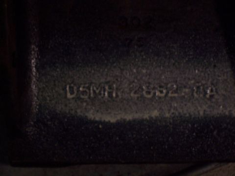 1979 Ford Ranchero - This bracket also mounts to the engine/driver's side cylinder head, used to support Saginaw/A6 mounting plate with "circle" style A/C compr…
