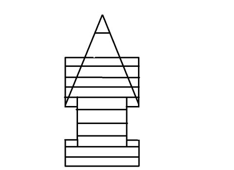 1990 Ford Bronco - Line-drawing cross-section showing a stacked spacer/shim arrangement with a triangular geometry overlay.