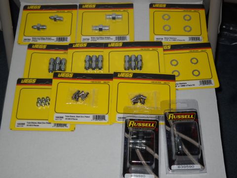 1954 Ford F-100 - 12-30-2011: I scored this stuff for Xmas . This is some of of fittings and misc. I need for my brake system. Just a few more parts checked…