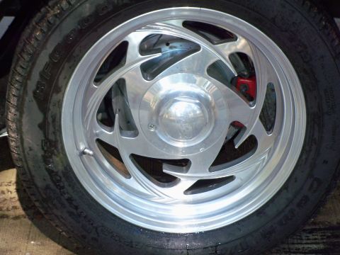1979 Ford Ranchero - Rear wheel/tire shows the Crown Vic rear brake rotor conversion. Z rated BFG 255/50/17's on Eagle Alloy 203's 17x8.