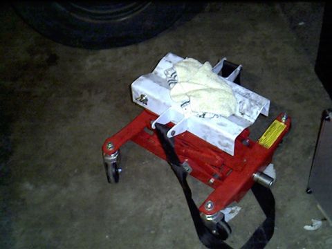 1991 Ford LTD Crown Victoria - Tranny jack. Sounds dirty, eh?