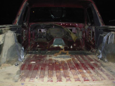 1983 Ford Bronco - After cleaning the t-case shifter bezel screws, they came out and I emptied the interior. A PO sliced the rear carpet, so I didn't bother p…