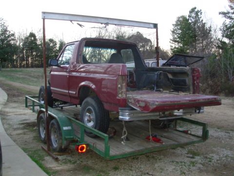 1983 Ford Bronco - I just slapped this hoist together a few years ago for Cody's body swap, and it has proved endlessly useful. I didn't realize it would fit…